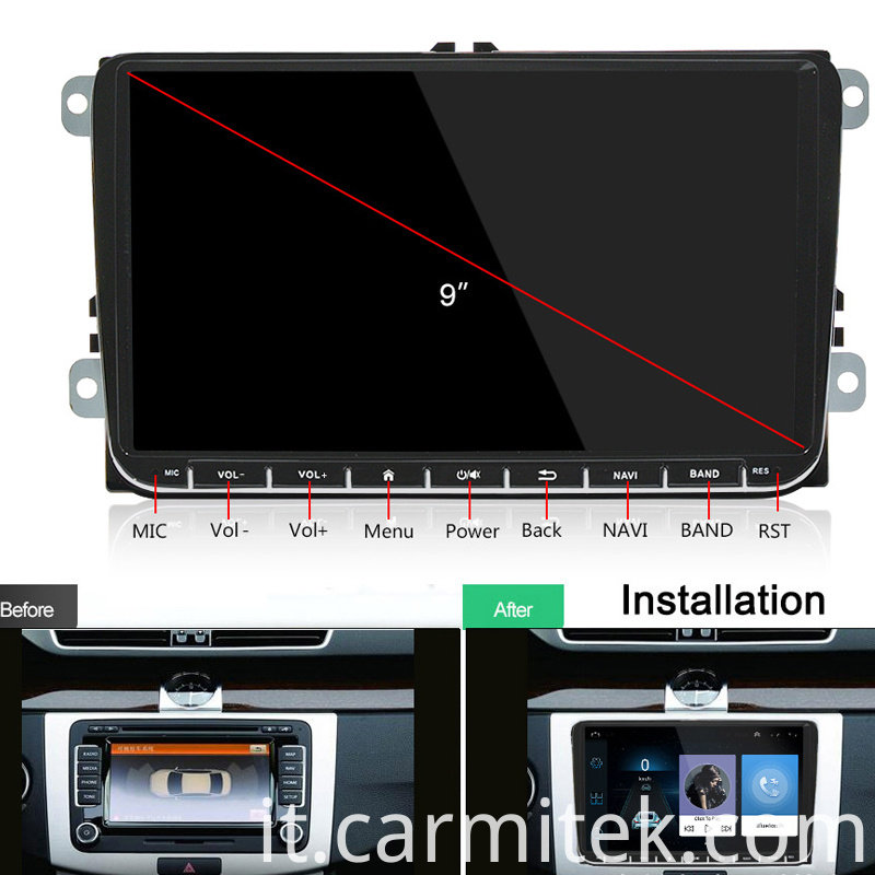 Autoradio Android 2 din per VW 2 din android car radio for VW